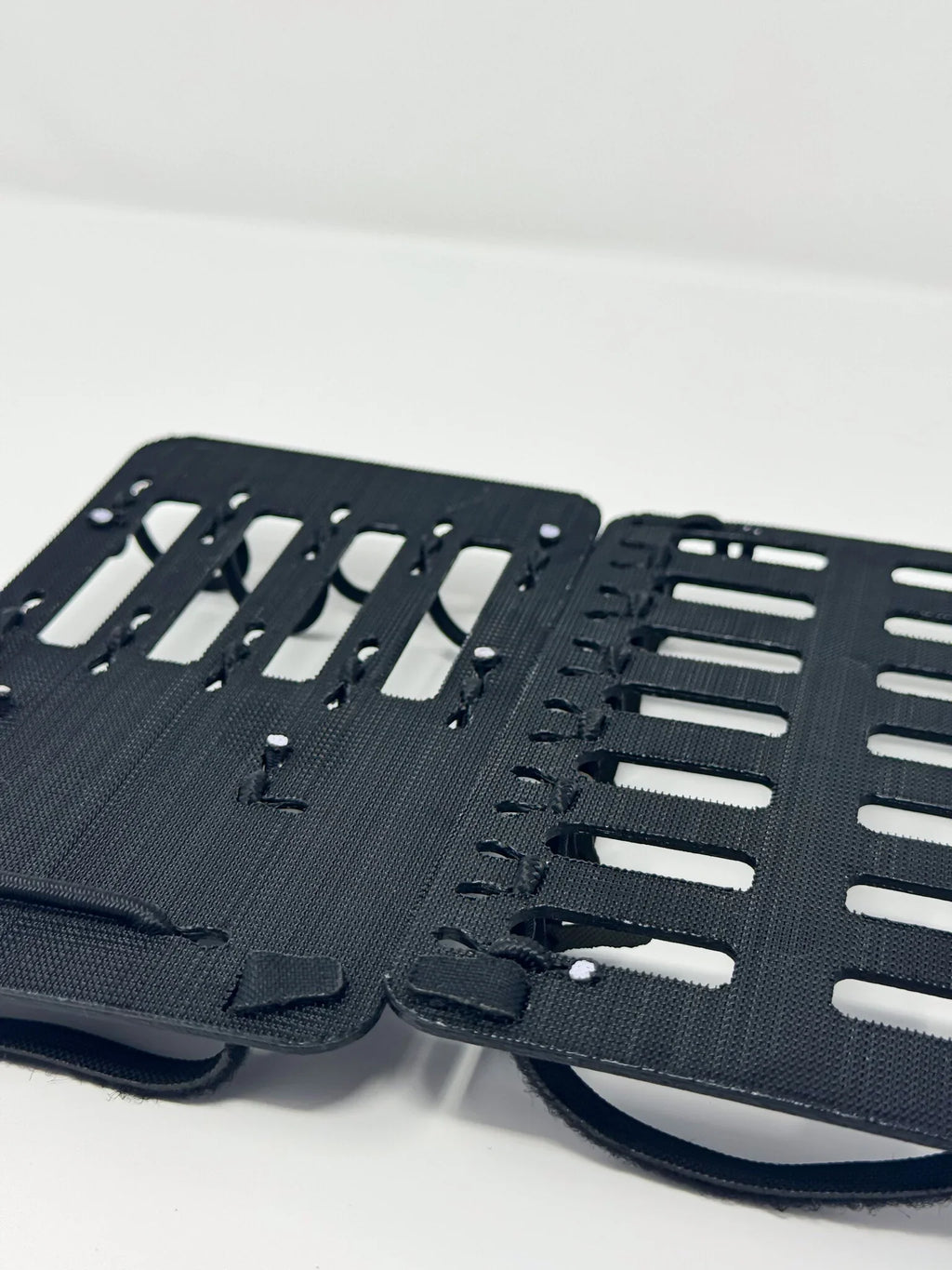 back of panels showing full velcro backing 
